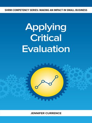 cover image of Applying Critical Evaluation